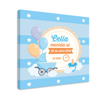 Tableau bébé annonce de naissance célébration - TenStickers