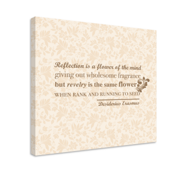 Tableau citation réflexion florale - TenStickers
