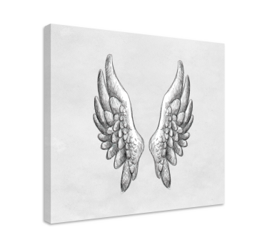 Tableau texte croquis de ailes détaillé - TenStickers