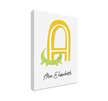 Tableau abc compagnon crocodile - TenStickers
