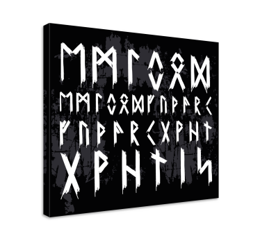 Tableau alphabet viking style vintage - TenStickers
