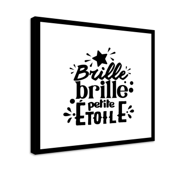 Tableau pour chambre bébé brille brille petite étoile - TenStickers