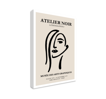 Tableau art Atelier noir - TenStickers