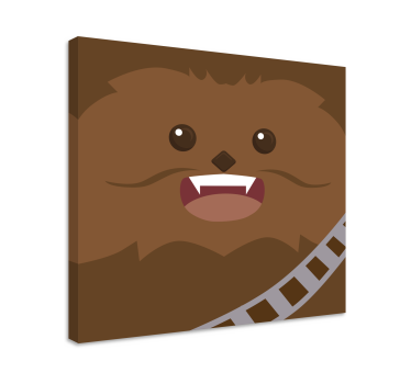 Tableau chambre enfant portrait Chewie - TenStickers
