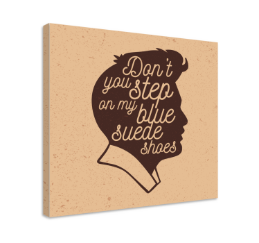 Tableau musique "Blue suede shoes" - TenStickers