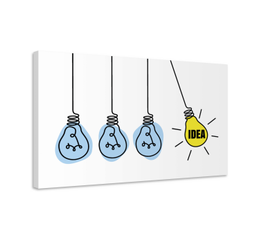 Tableau motivation idée avec ampoules - TenStickers