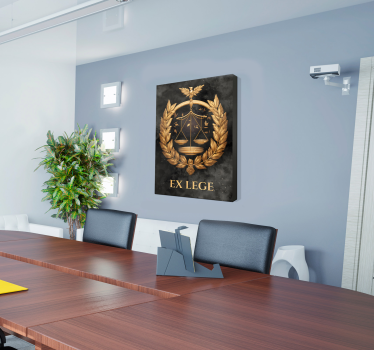 Tableau bureau symbole de la justice - TenStickers