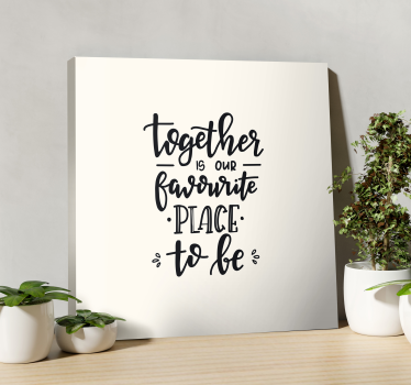 Tableau citation ensemble est notre - TenStickers