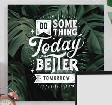Tableau citation message de motivation demain - TenStickers