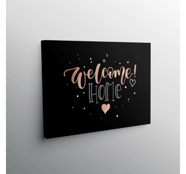 Tableau citation bienvenue à la maison étoilée - TenStickers
