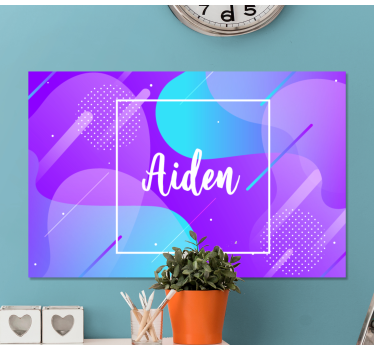 Tableau abc design de nom personnalisé - TenStickers