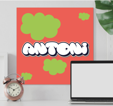 Tableau abc style d'écriture ludique - TenStickers