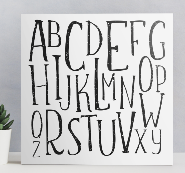 Tableau abc affichage de l'alphabet stylisé - TenStickers