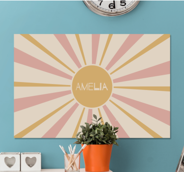 Tableau abc conception de soleil d'amélia - TenStickers