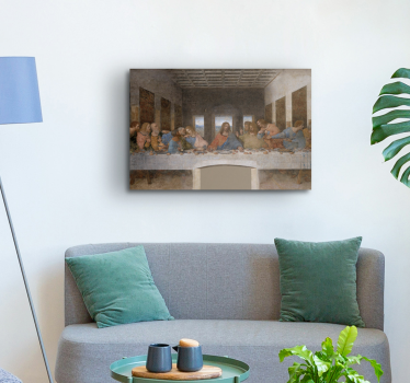 Tableau art La Cène de Léonard de Vinci - TenStickers