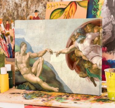 Tableau art La Création d'Adam  - TenStickers
