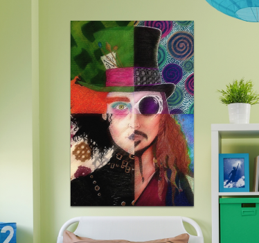 Tableau avec personnage Personajes johnny depp - TenStickers