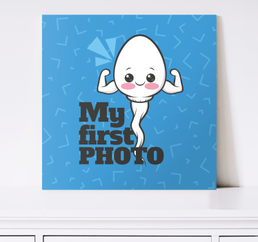 Tableau bébé ma première photo - TenStickers