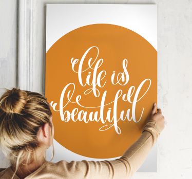 Tableau citation affirmation inspirante de vie - TenStickers