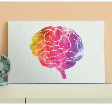 Tableau citation art cérébral coloré - TenStickers