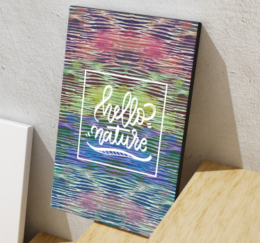 Tableau citation bonjour nature - TenStickers