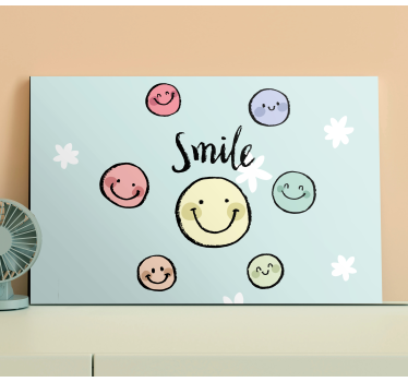 Tableau citation collection visages sourire - TenStickers