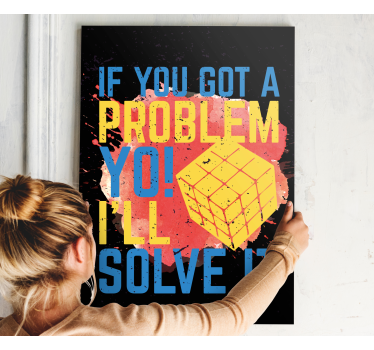 Tableau citation cube rubik - TenStickers