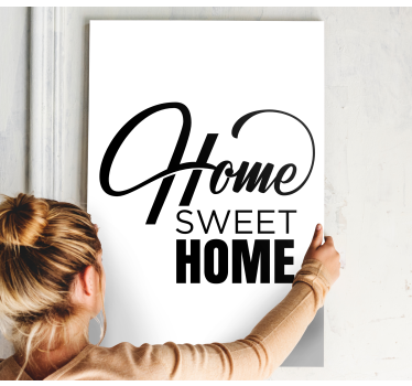 Tableau citation demeure confortable - TenStickers