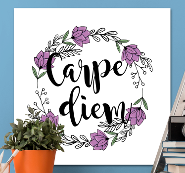Tableau citation design floral - TenStickers