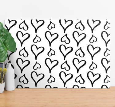 Tableau citation design motif cœurs - TenStickers