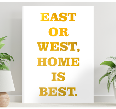 Tableau citation est ou ouest - TenStickers