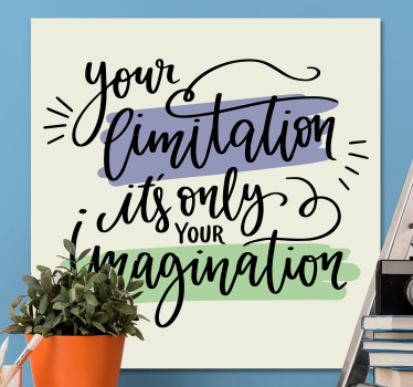 Tableau citation les limitations inspirent la créativité - TenStickers