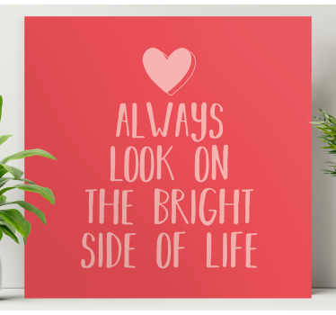 Tableau citation message d'optimisme positif - TenStickers