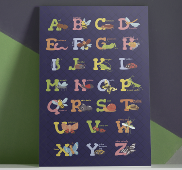 Tableau décoratif Alphabet anglais - TenStickers