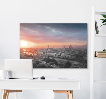 Tableau décoratif Coucher de soleil à florence - TenStickers