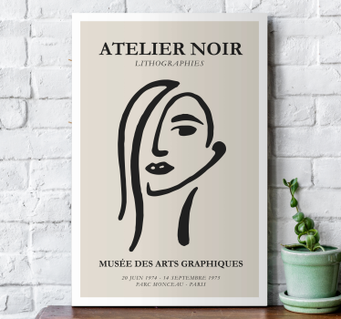 Tableau art Atelier noir - TenStickers