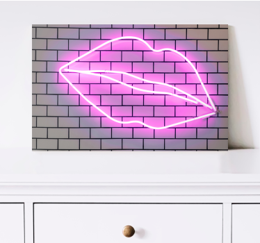 Tableau motivation enseigne néon kiss - TenStickers