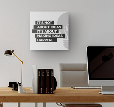 Tableau motivation "it's about making ideas" - TenStickers