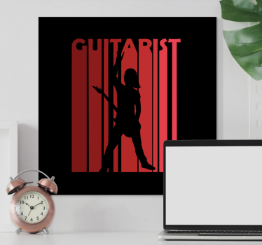 Tableau musique artiste en silhouette - TenStickers