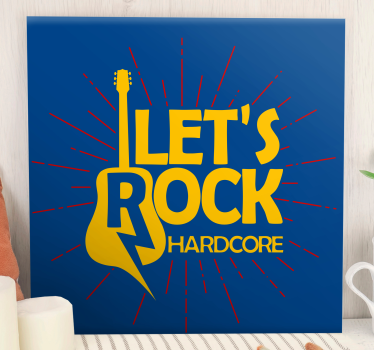 Tableau musique design inspiré de la guitare - TenStickers