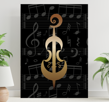 Tableau musique symbole de musique élégant - TenStickers