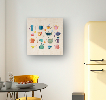 Tableau texte charmante collection de thé - TenStickers