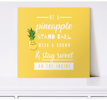 Tableau phrase Citation drôle avec ananas - TenStickers