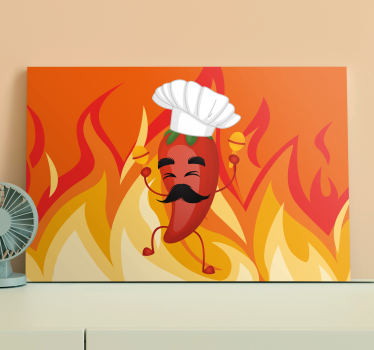 Tableau texte chef chili dansant - TenStickers