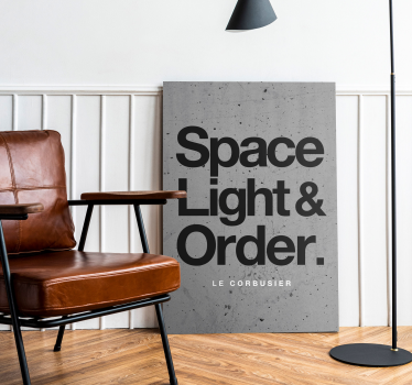 Tableau texte Les règles du Corbusier - TenStickers