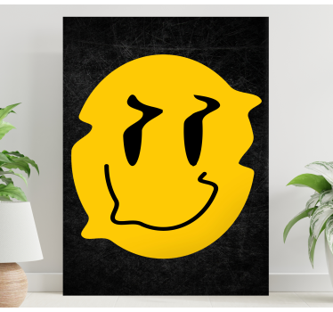 Tableau texte visage souriant joyeux - TenStickers