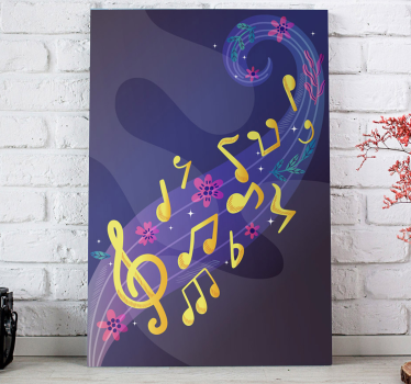 Tableau musique épanouissement mélodique - TenStickers