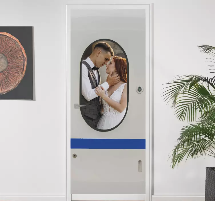 Sticker porte vue sur la tour de galata - TenStickers