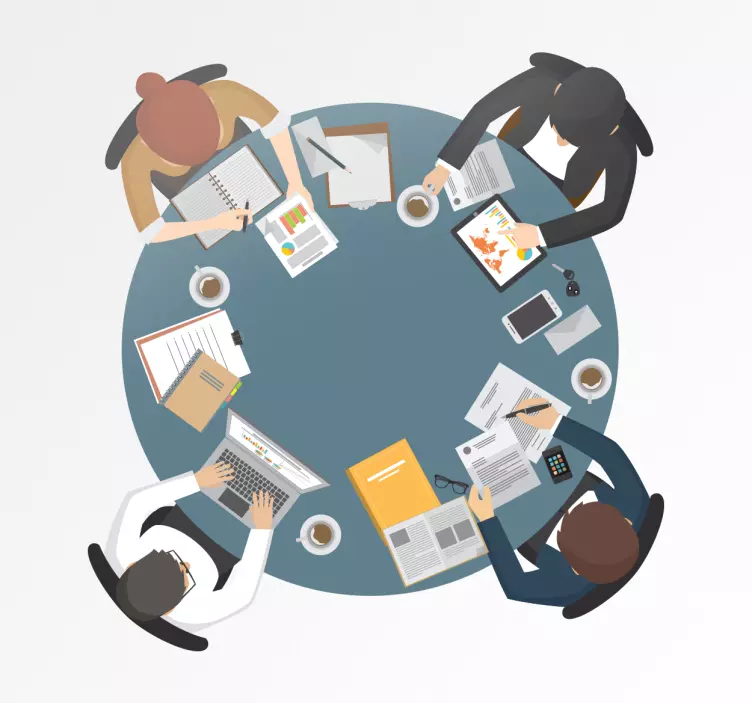 Sticker table ronde - TenStickers