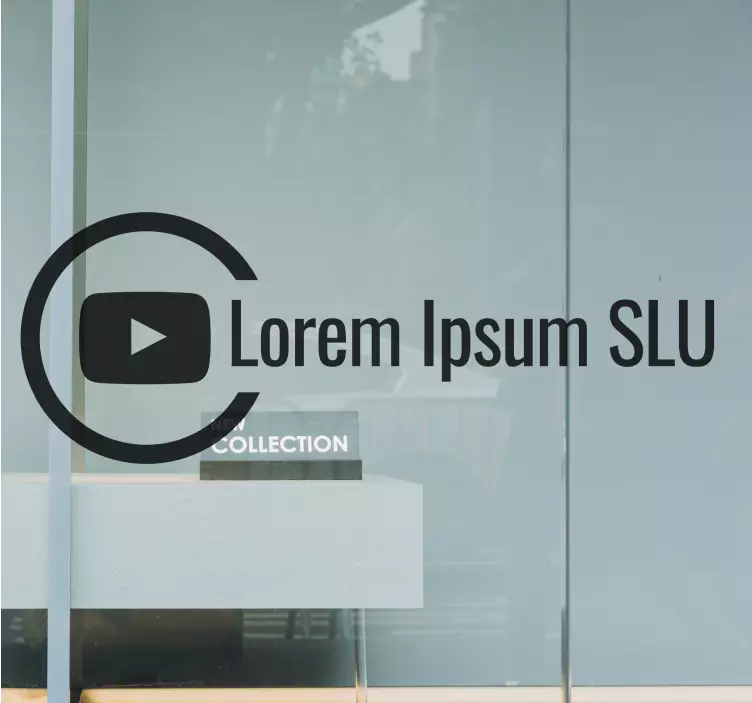 Sticker vitrine emblème de marque de chaîne - TenStickers